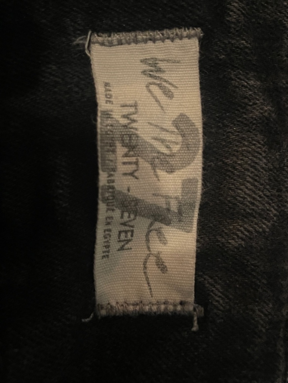 We the Free People Black Bell Bottom Jeans sz 27 31” inseam 70s Vibe High Rise - Picture 13 of 15
